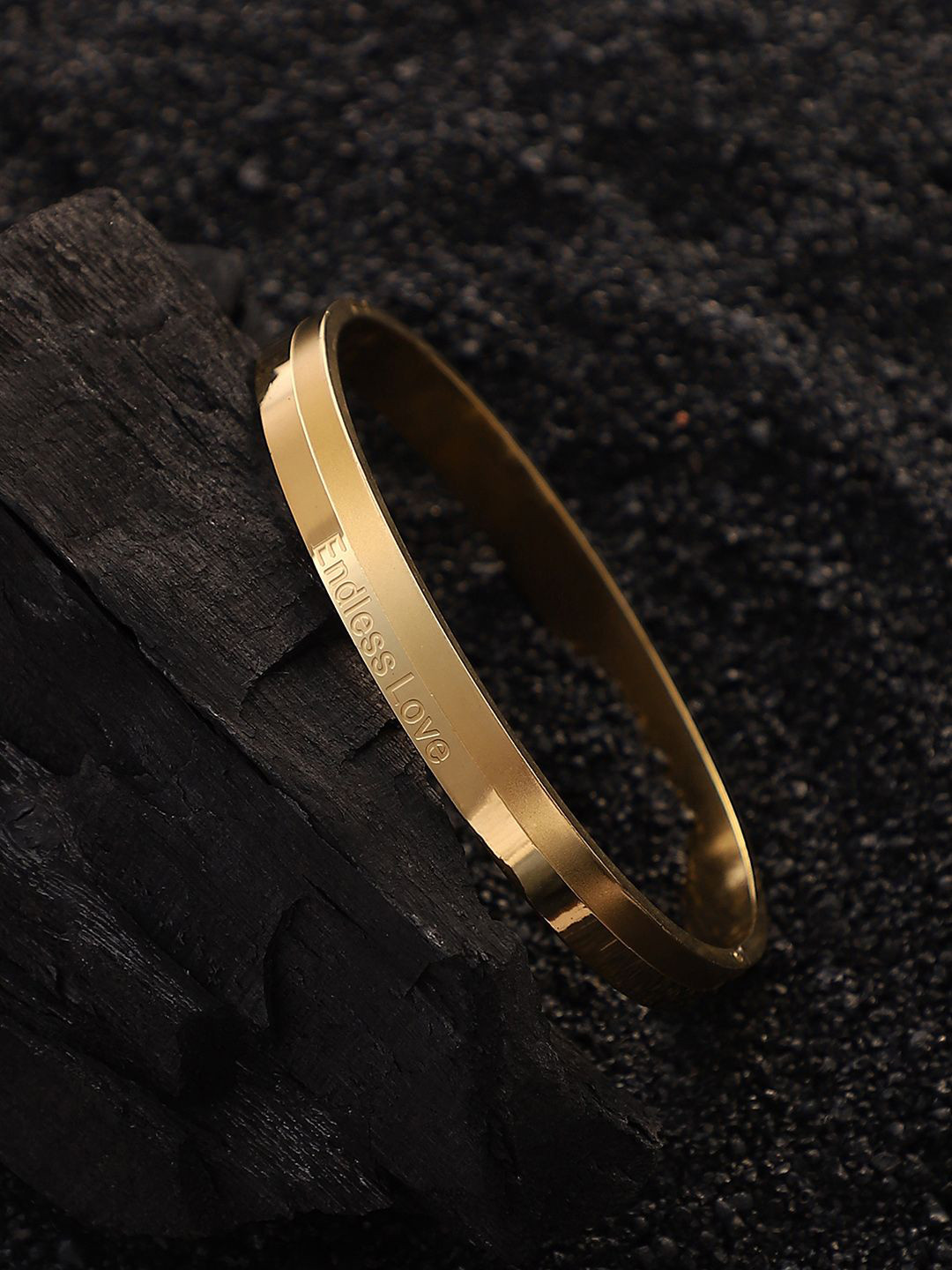 French Accent Men The Endless Love Gold Plated Bracelet