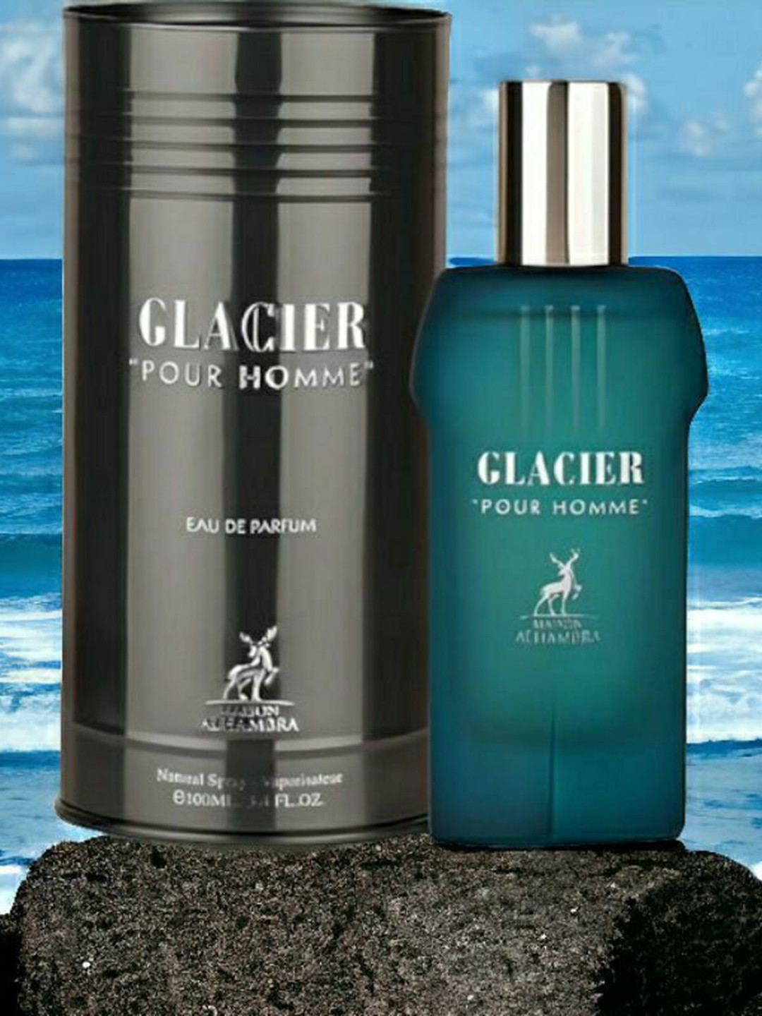MAISON ALHAMBRA Men Glacier Pour Homme Long Lasting Eau De Parfum - 100 ml