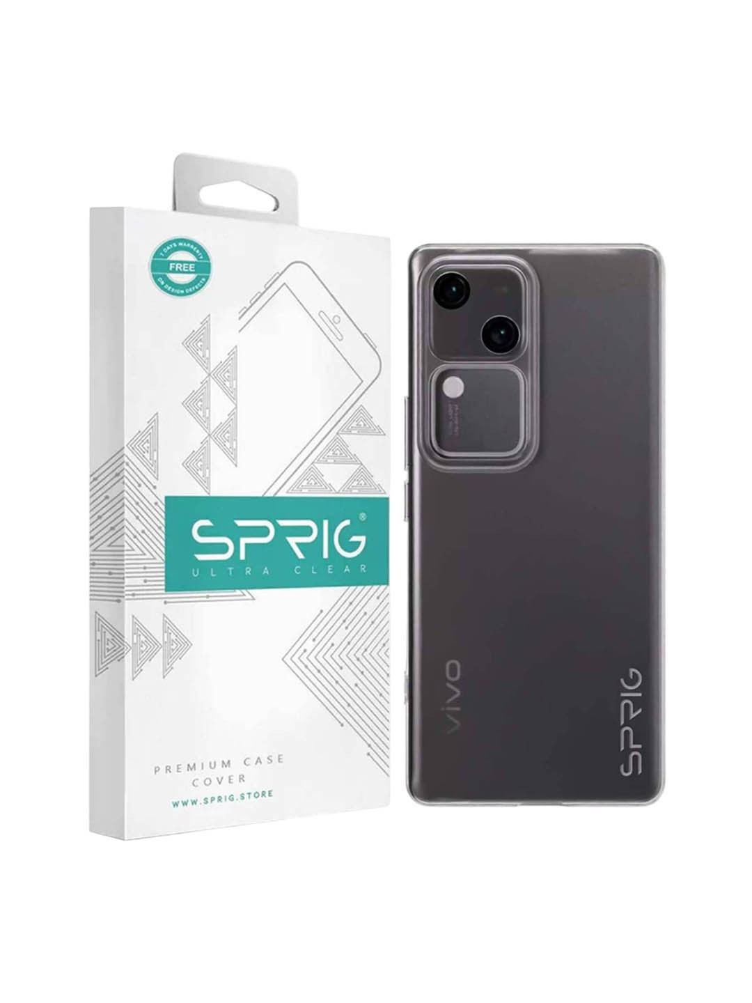 SPRIG vivo v30 Transparent UV Grade Back Cover