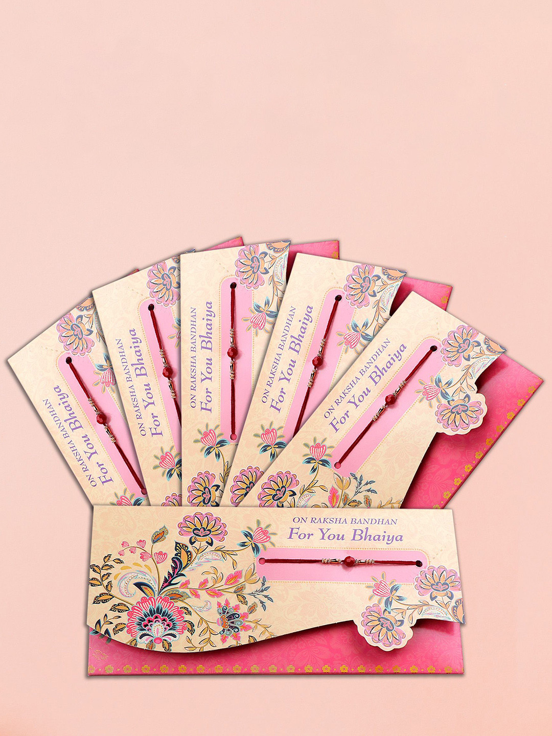 Archies Set Of 6 Lots Of Love Rakhis With Mailer & Roli Chawal