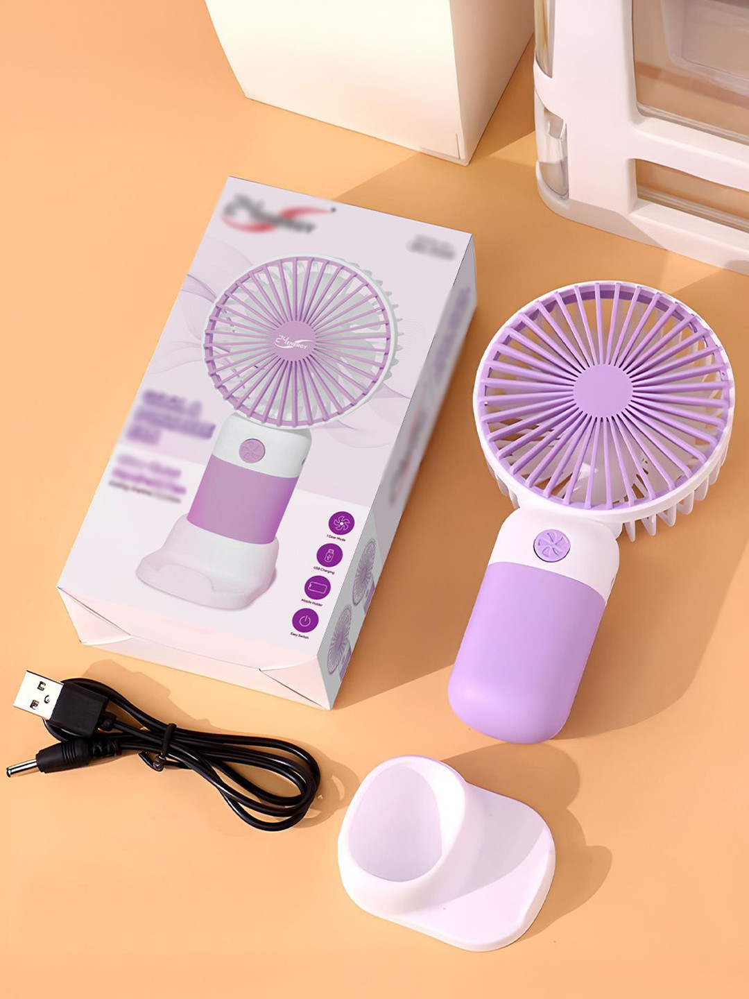 24ENERGY EN-3024 USB Rechargeable Personal Cooling Mini Hand Fan