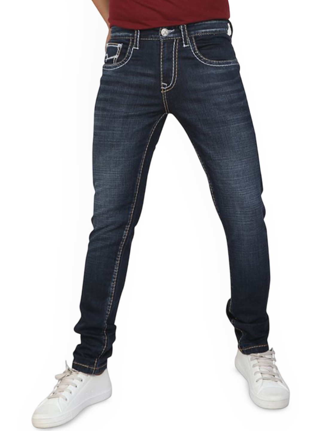 MAD-O-WHAT Men Regular Fit Mid-Rise Light Fade Jeans