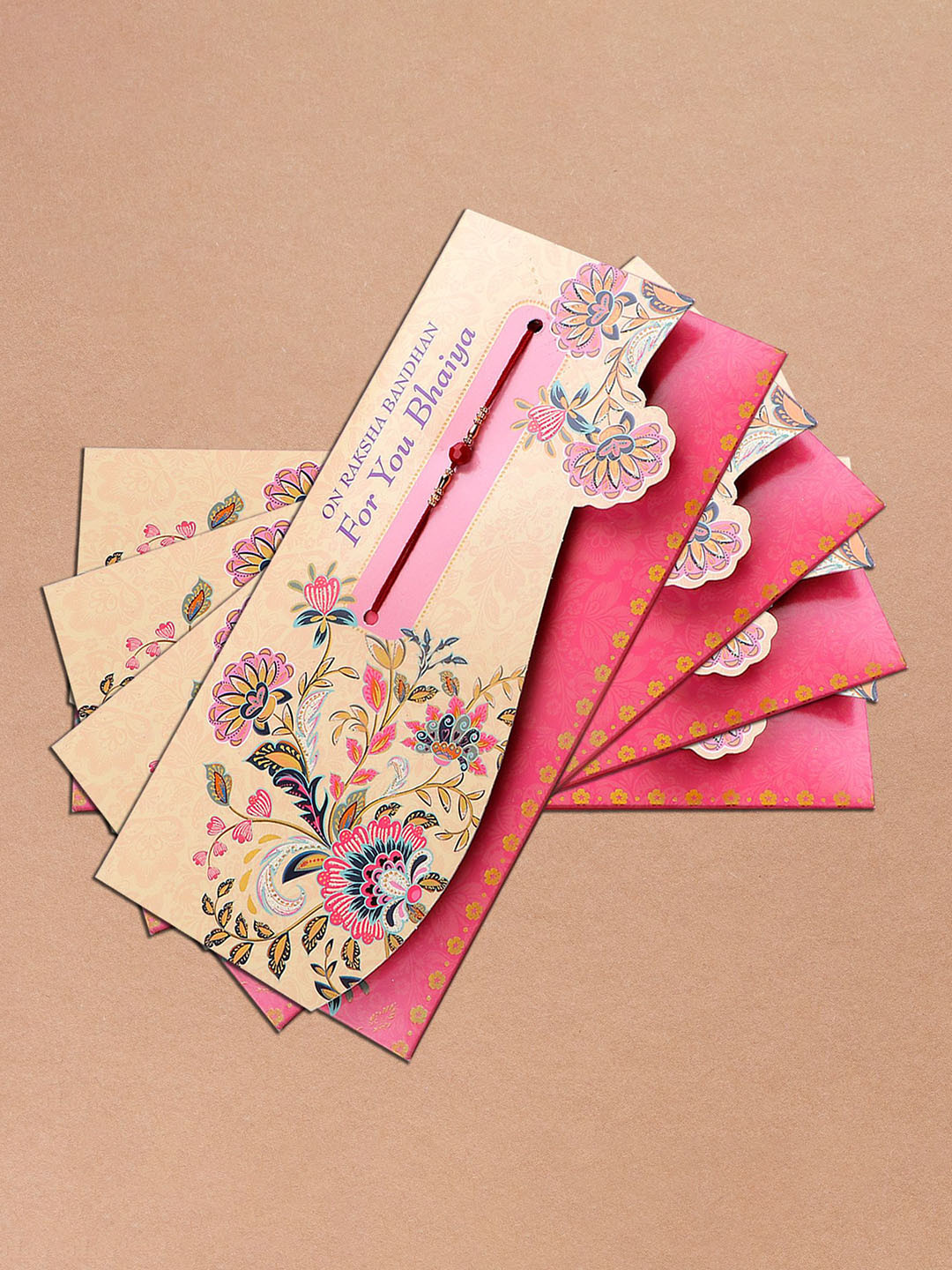 Archies Set Of 4 Rakhis With Mailer & Roli Chawal