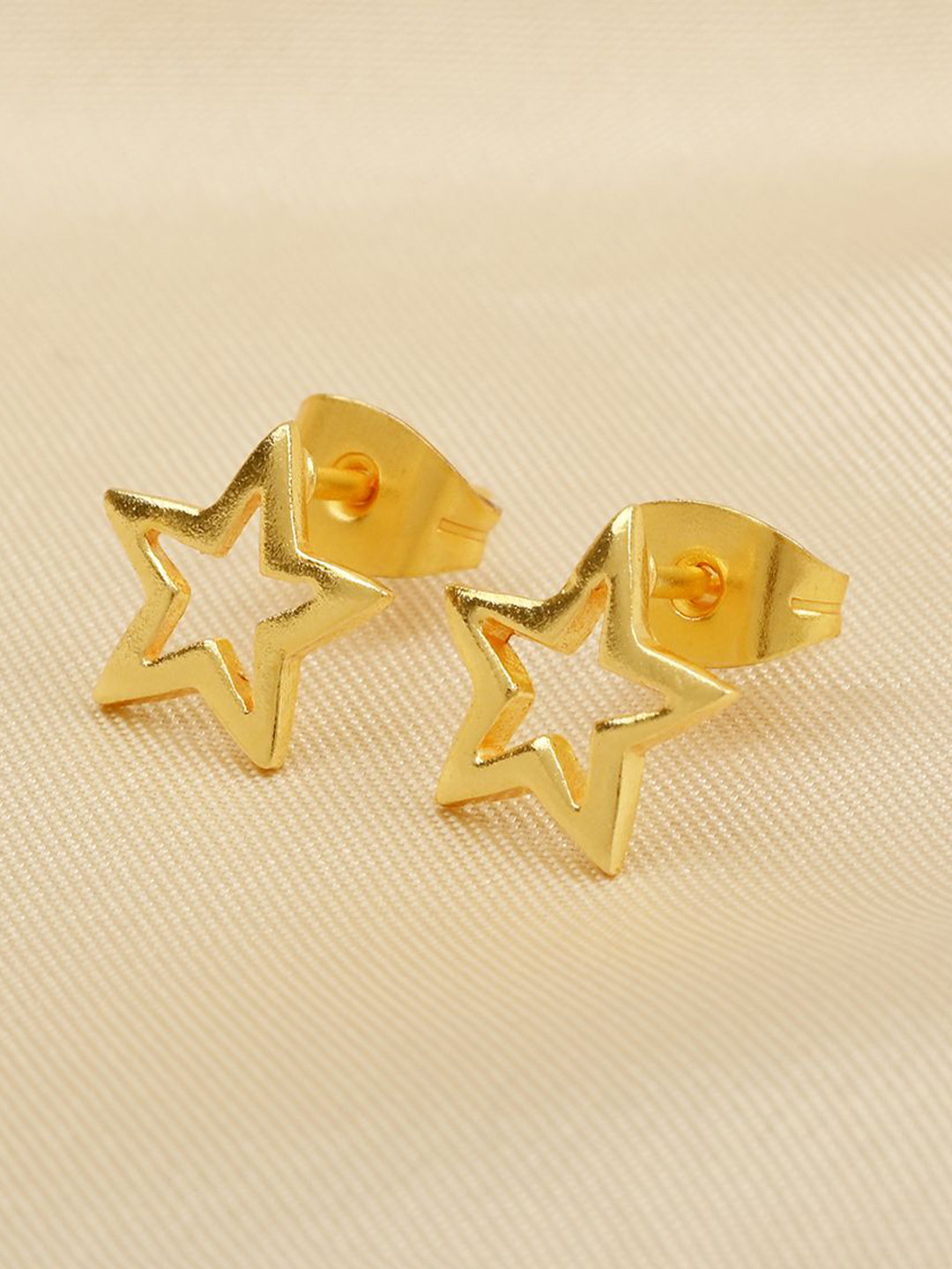 La Vita Gold Plated Star Shaped Studs