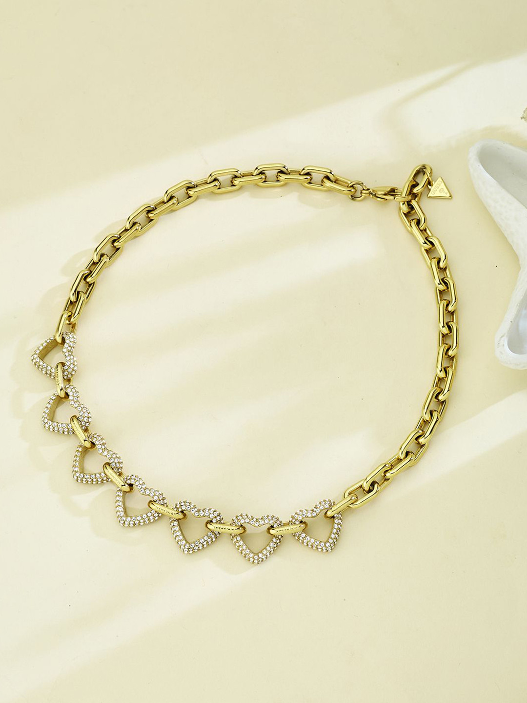 GUESS Women Beloved Gold-Plated Stainless Steel Necklace