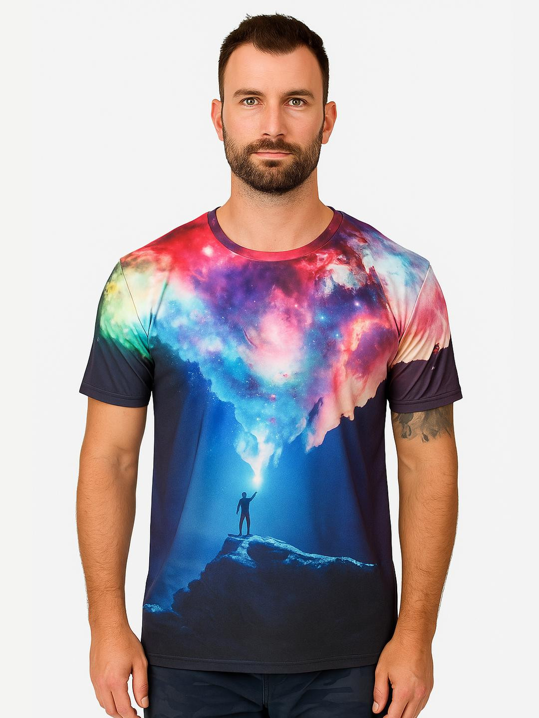 UD FABRIC Men Figure Graphic Print Short Sleeve Tshirt