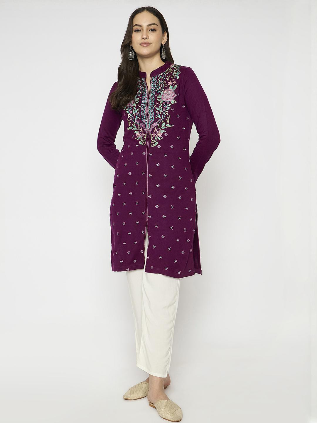 VIAZAA Women Purple Kurtis