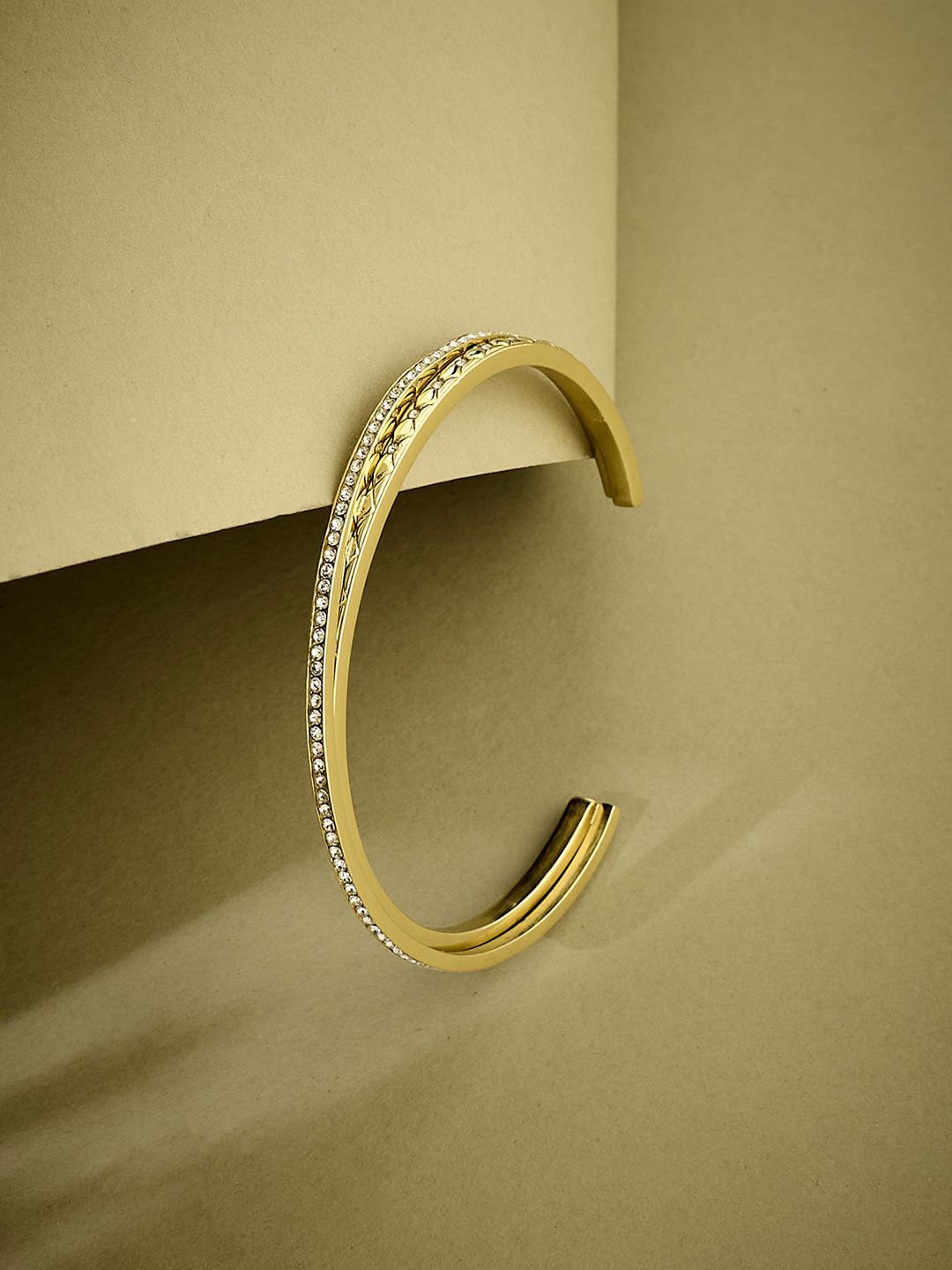 Guess Women Stylish Gold-Plated Stainless Steel Bracelet