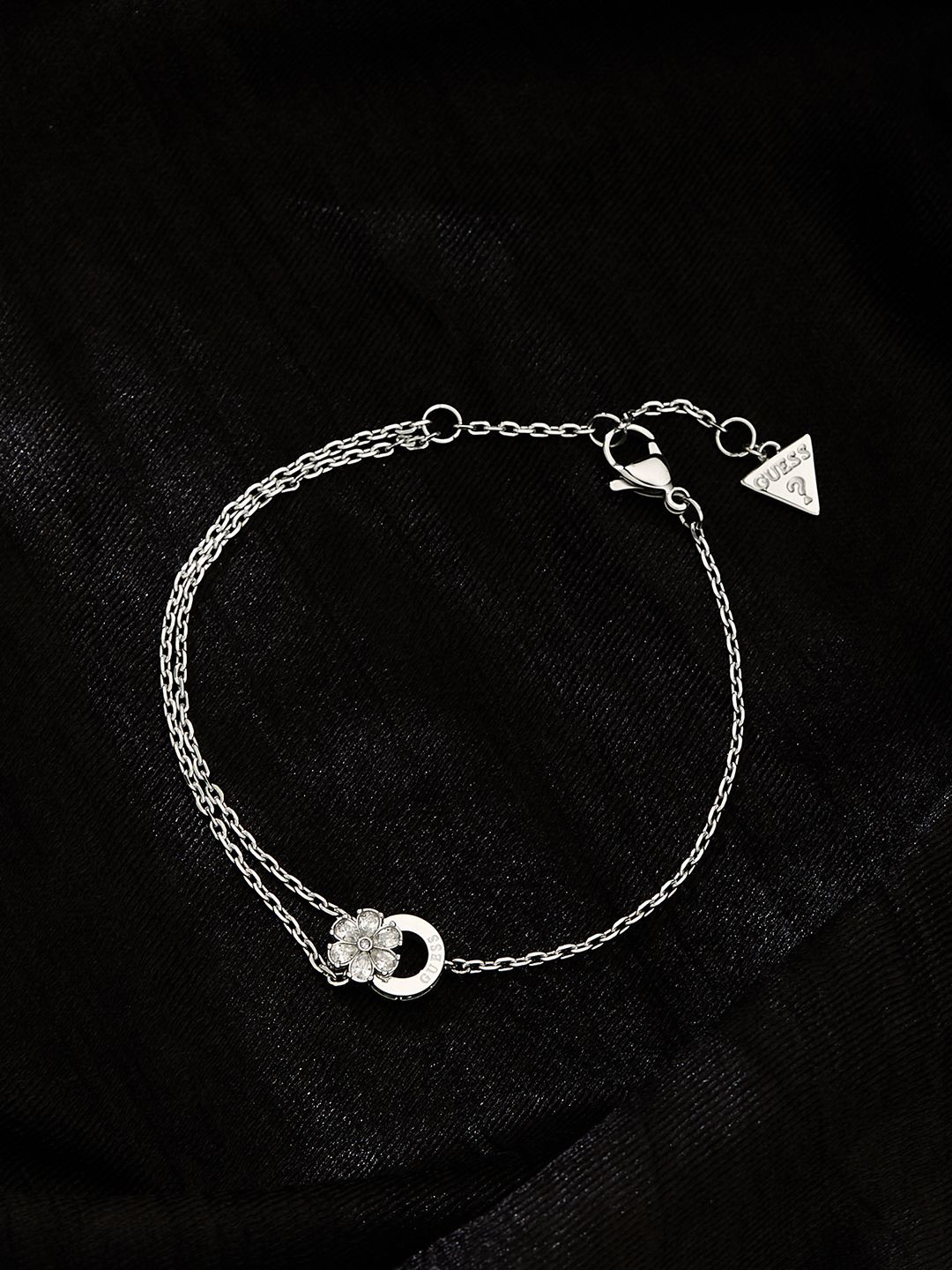 GUESS Women Silver-Plated Stainless Steel Bracelet