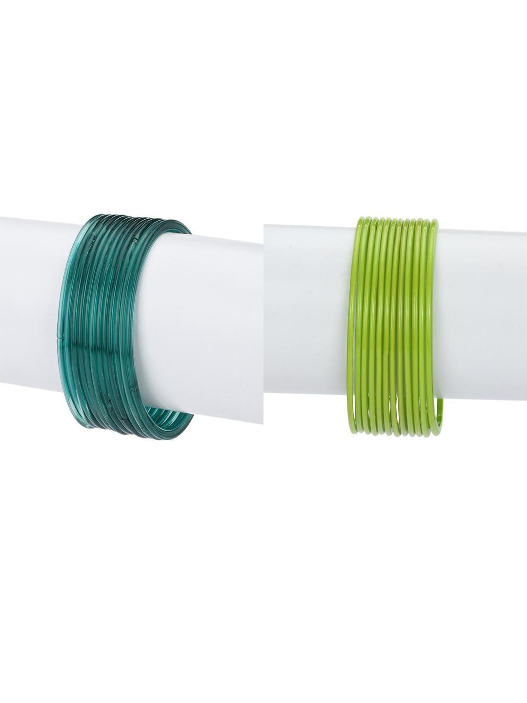 1ST TIME Tan 12-Piece Glass Bangles Set