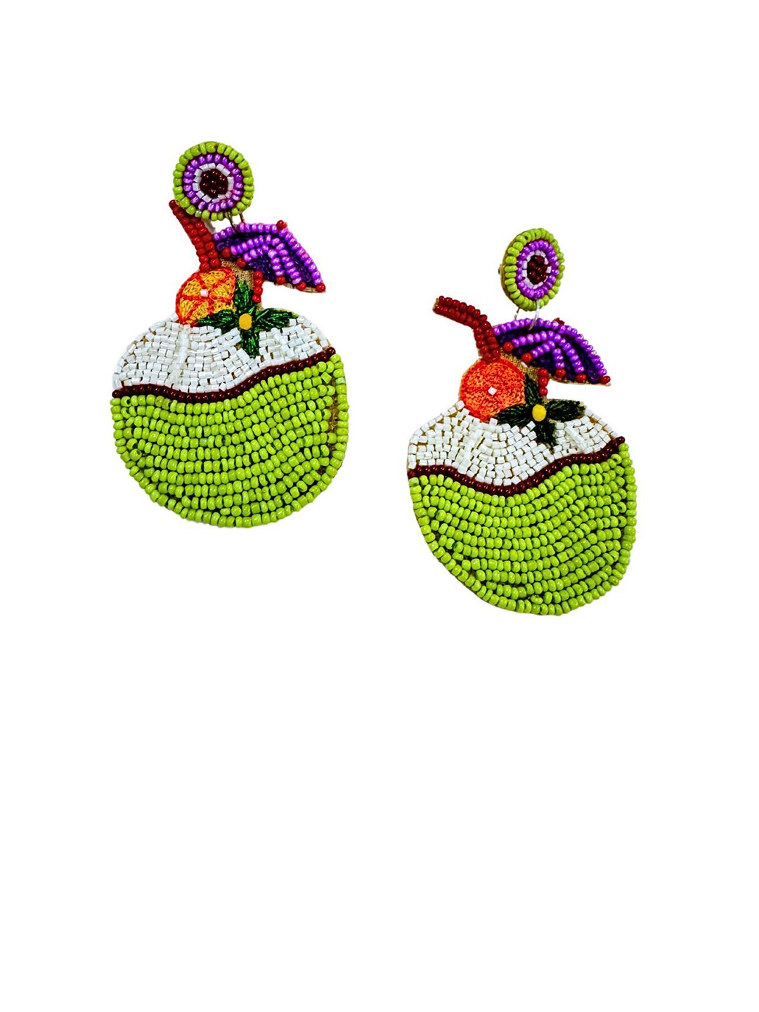 Abeo Artificial Beaded Contemporary Drop Earrings