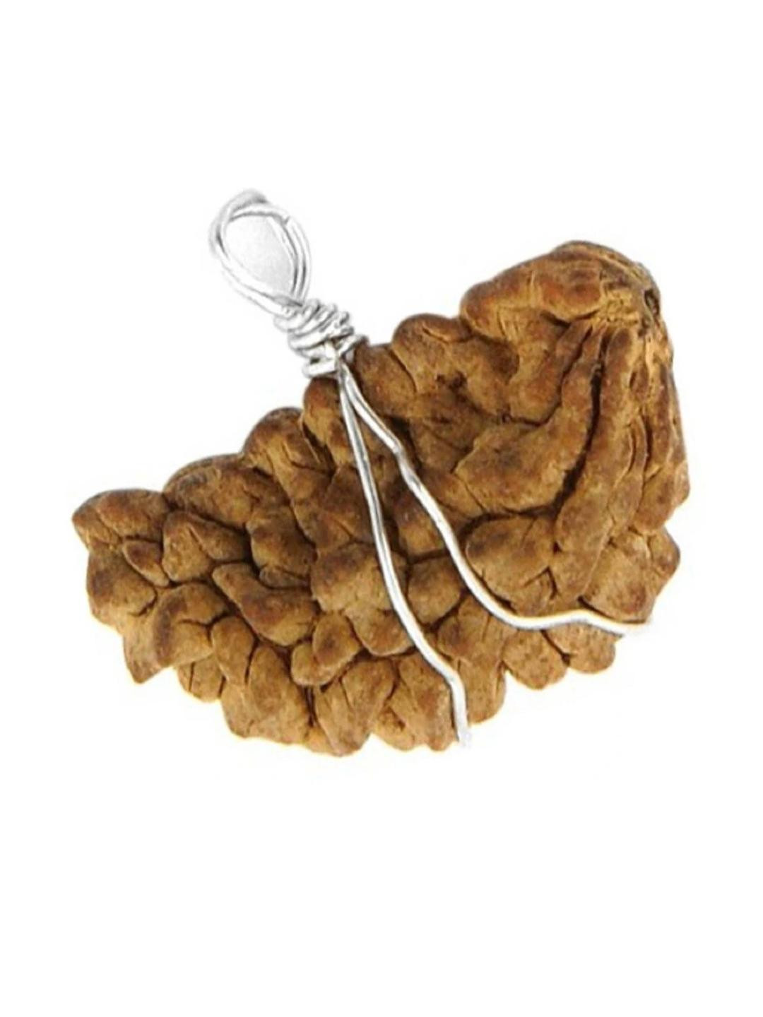 Divine souvenirs Oval Shaped Wooden Rudraksh Pendant