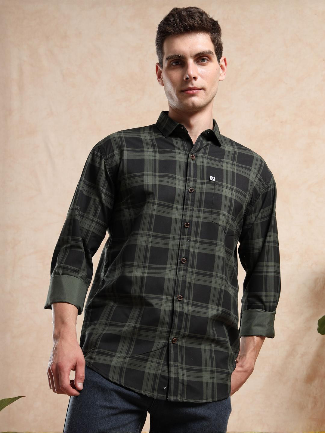 ALLWIN PAUL Men Green Shirts