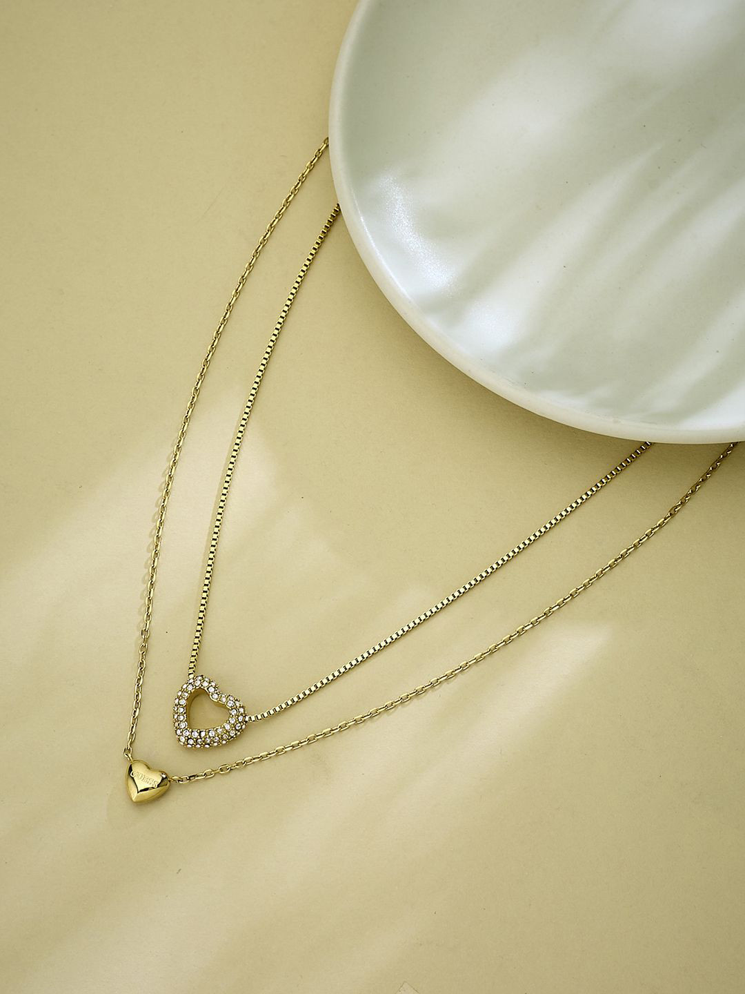 Women Beloved Gold-Plated Stainless Steel Necklace