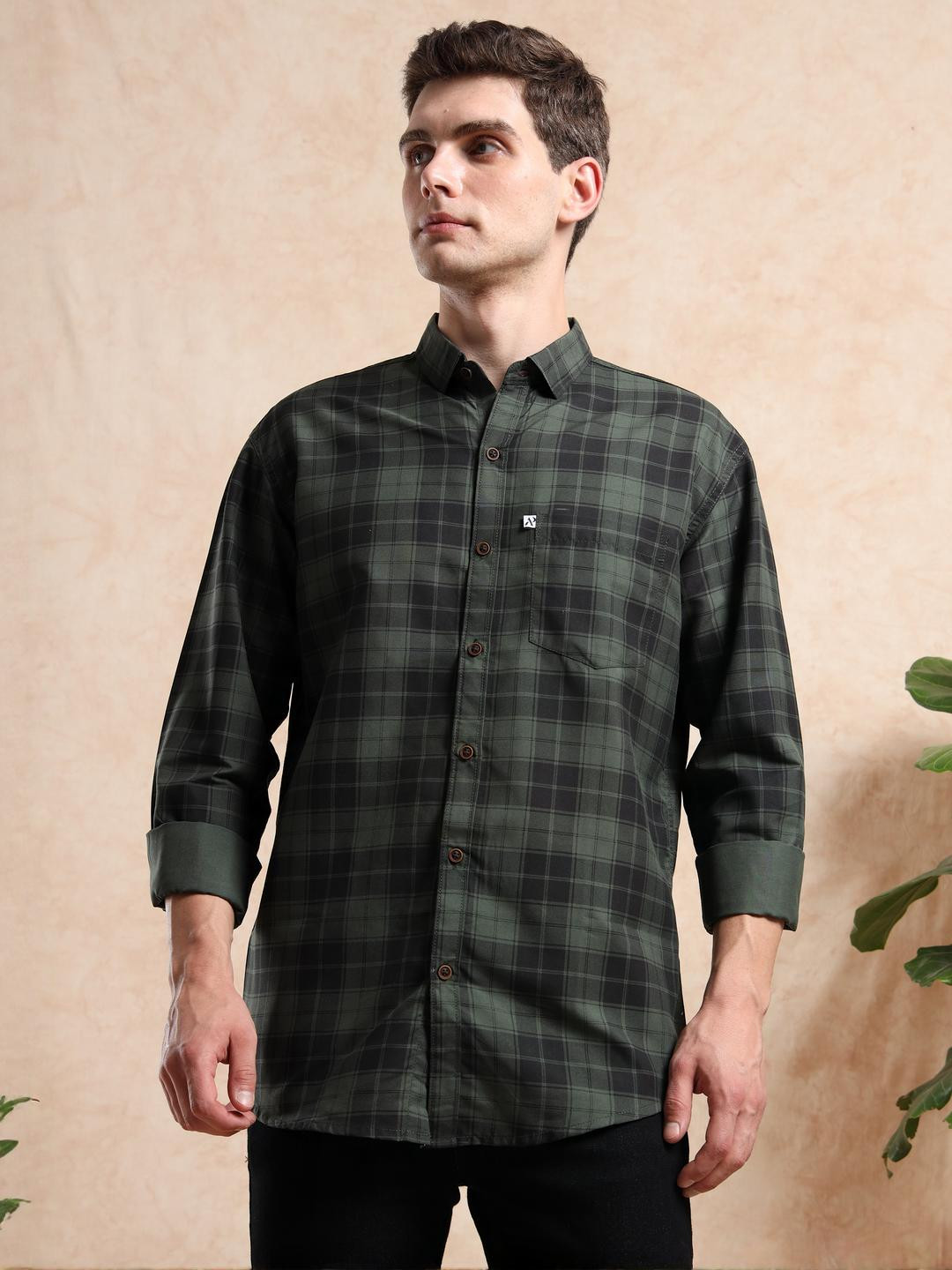 ALLWIN PAUL Men Green Shirts