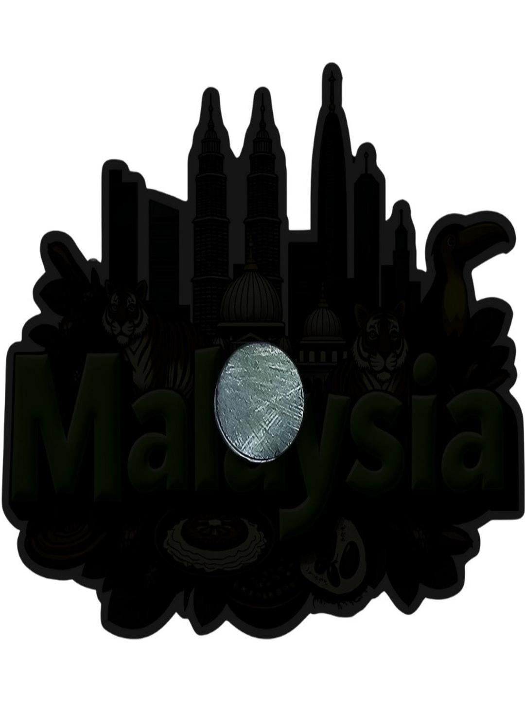 Malaysia Country Theme Souvenir Wooden Refrigerator Stylish Fridge Magnet