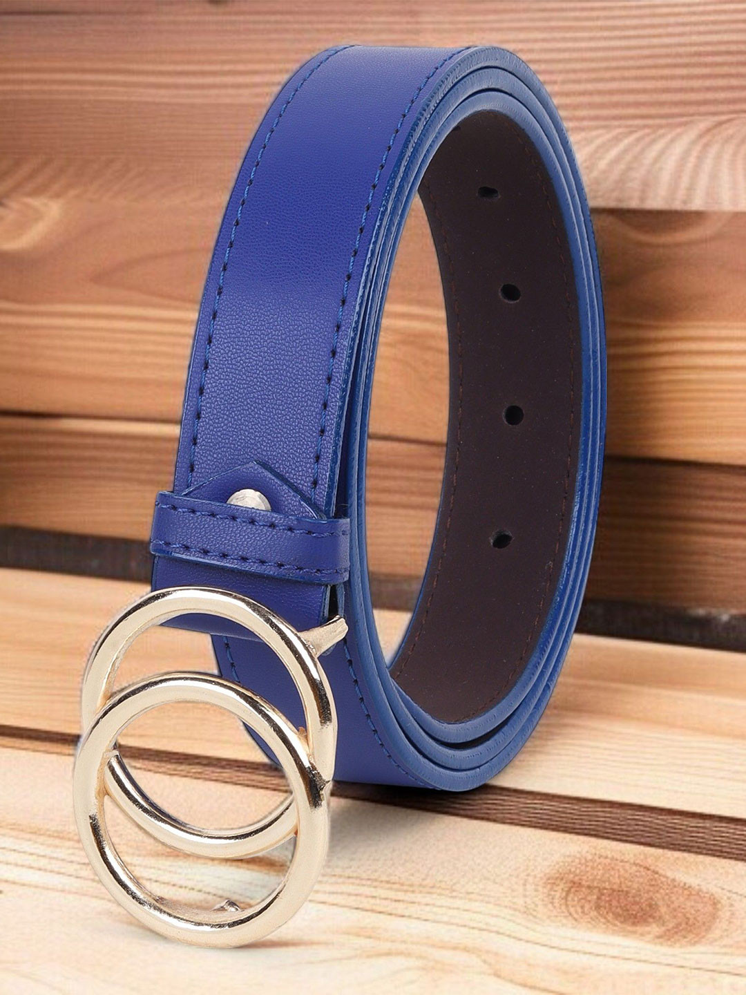 Provogue Women Textured Formal Push Pin Belt
