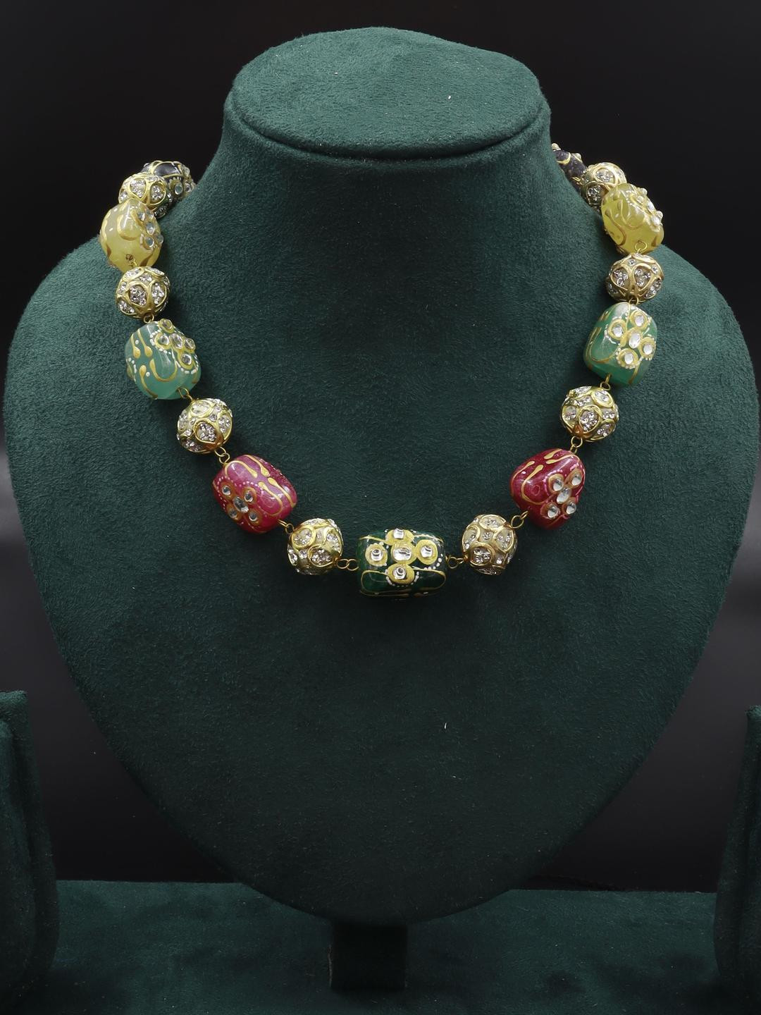 Siraaka Fashion Jewels Women Red Jewellery Set