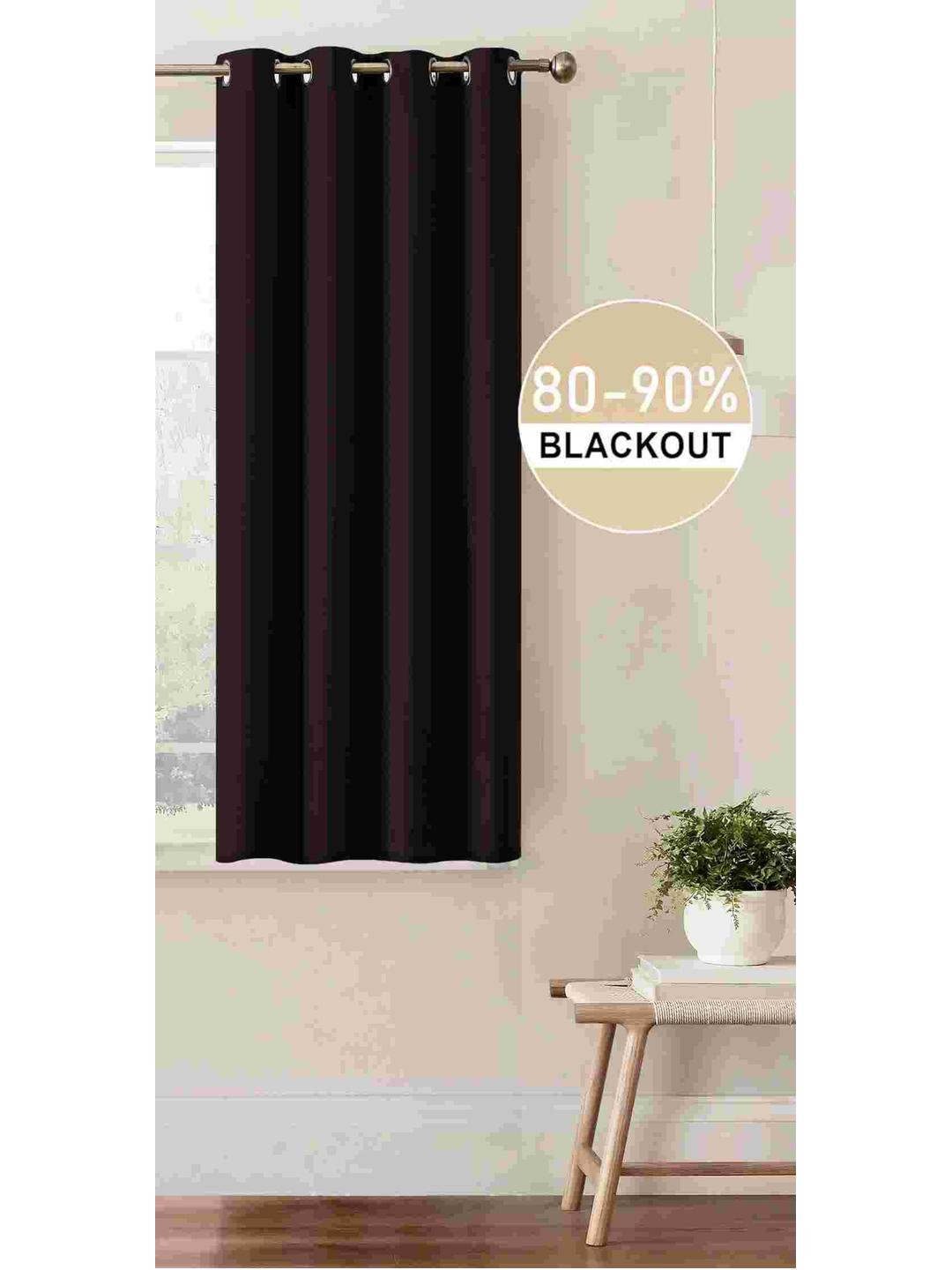 Lunar Days 1 Piece  Black Out window 5ft Curtain