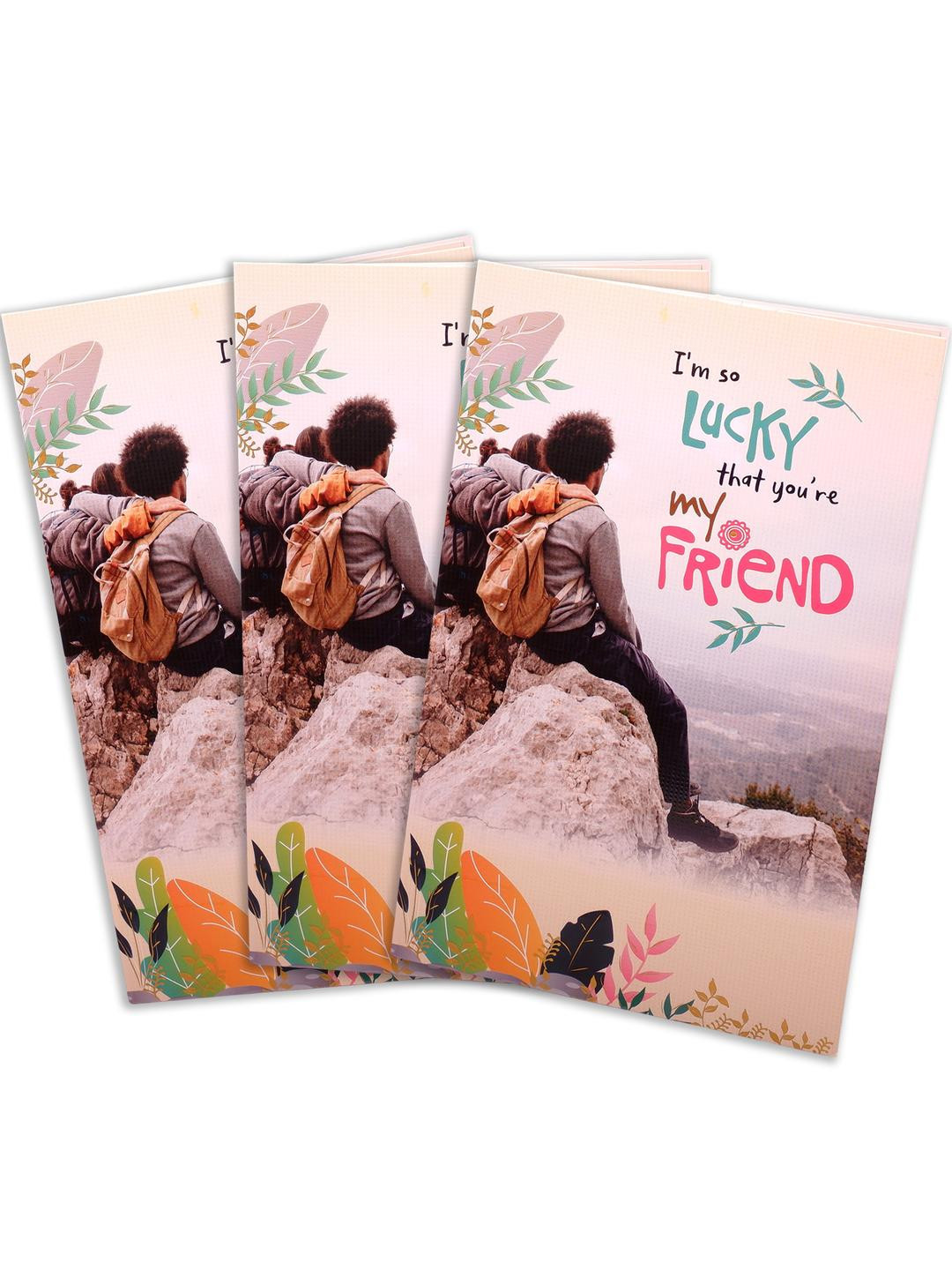 Archies Lucky in Friendship Greeting Card Pack of 3