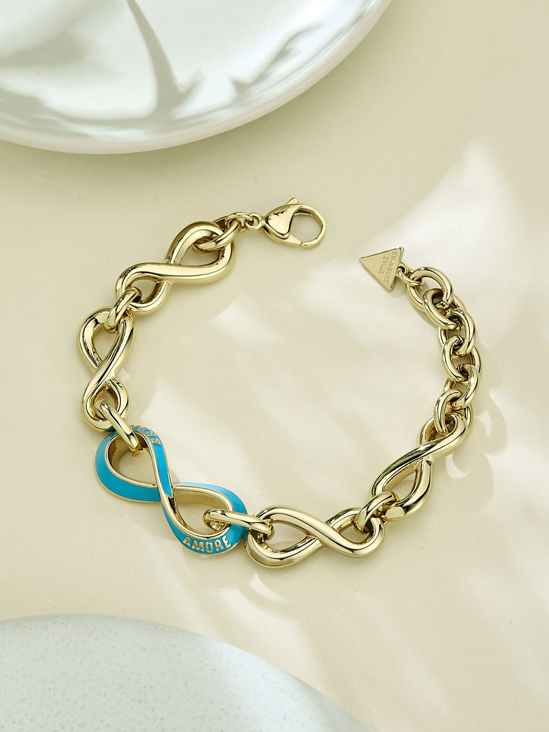 GUESS Women Amore Gold-Plated Stainless Steel Bracelet