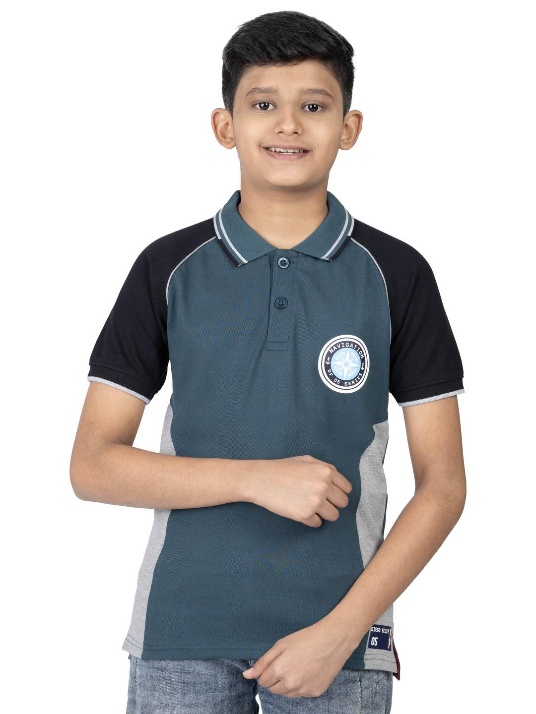 DIEGO FELIPE Boys Green Tshirts