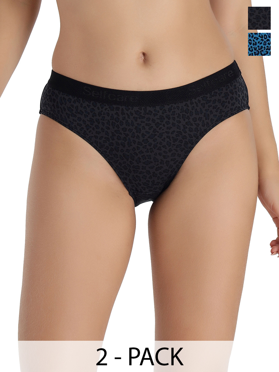 SELFCARE Pack Of 2 Printed Bikini Briefs SN3804
