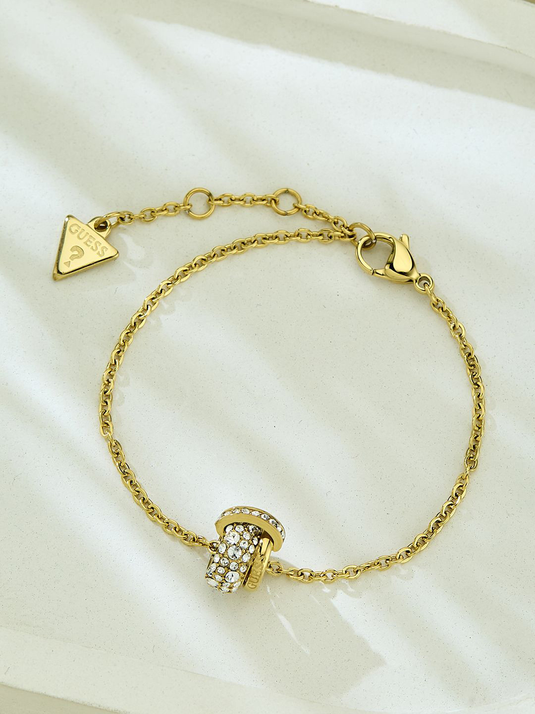 GUESS Women Fabulous Me Gold-Plated Stainless Steel Bracelet