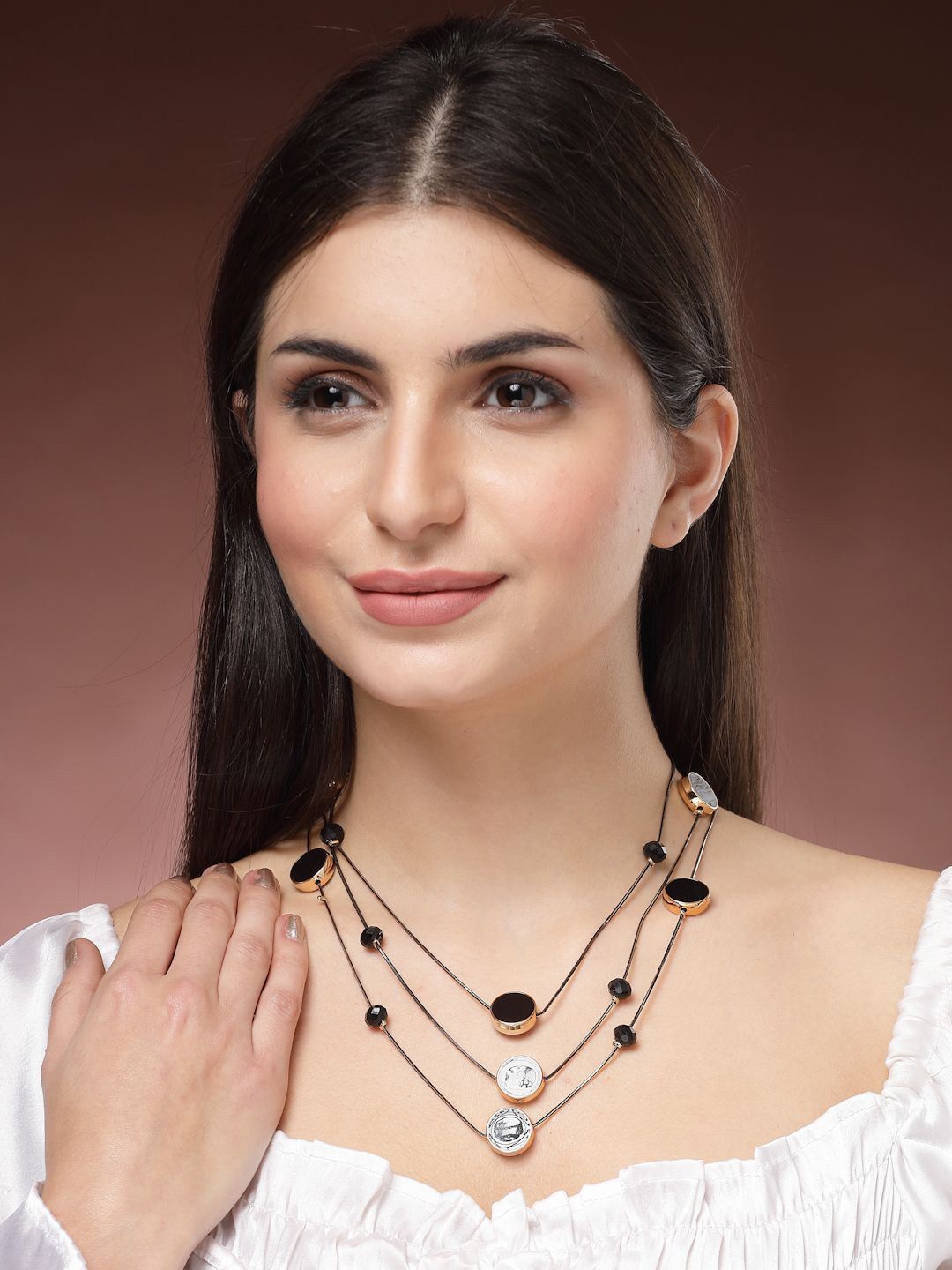 Shine N Sober Layered Necklace