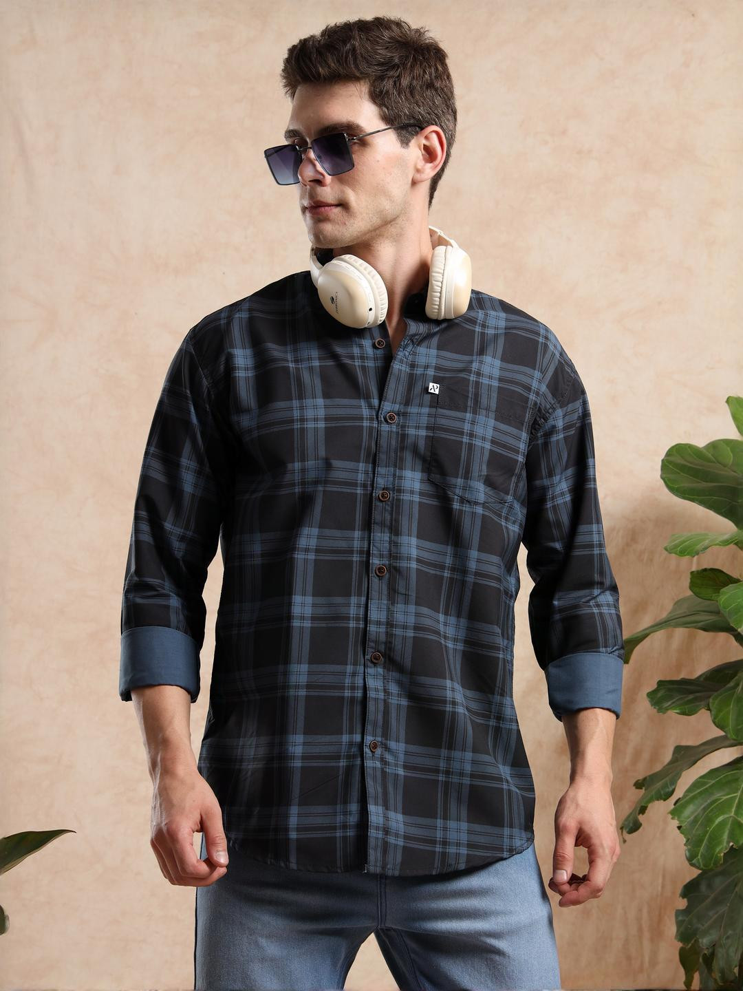 ALLWIN PAUL Men Grey Shirts