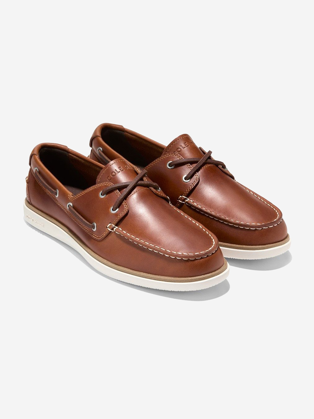 Cole Haan Men GRANDPRO WINDWARD:BRIT Tan Boat Shoes