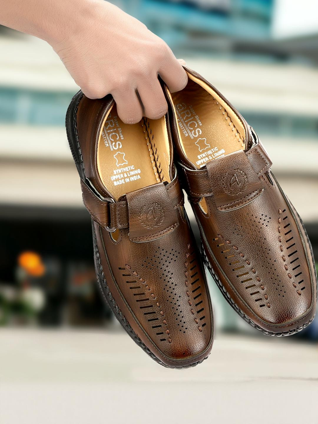 Arics Men Brown Sandals