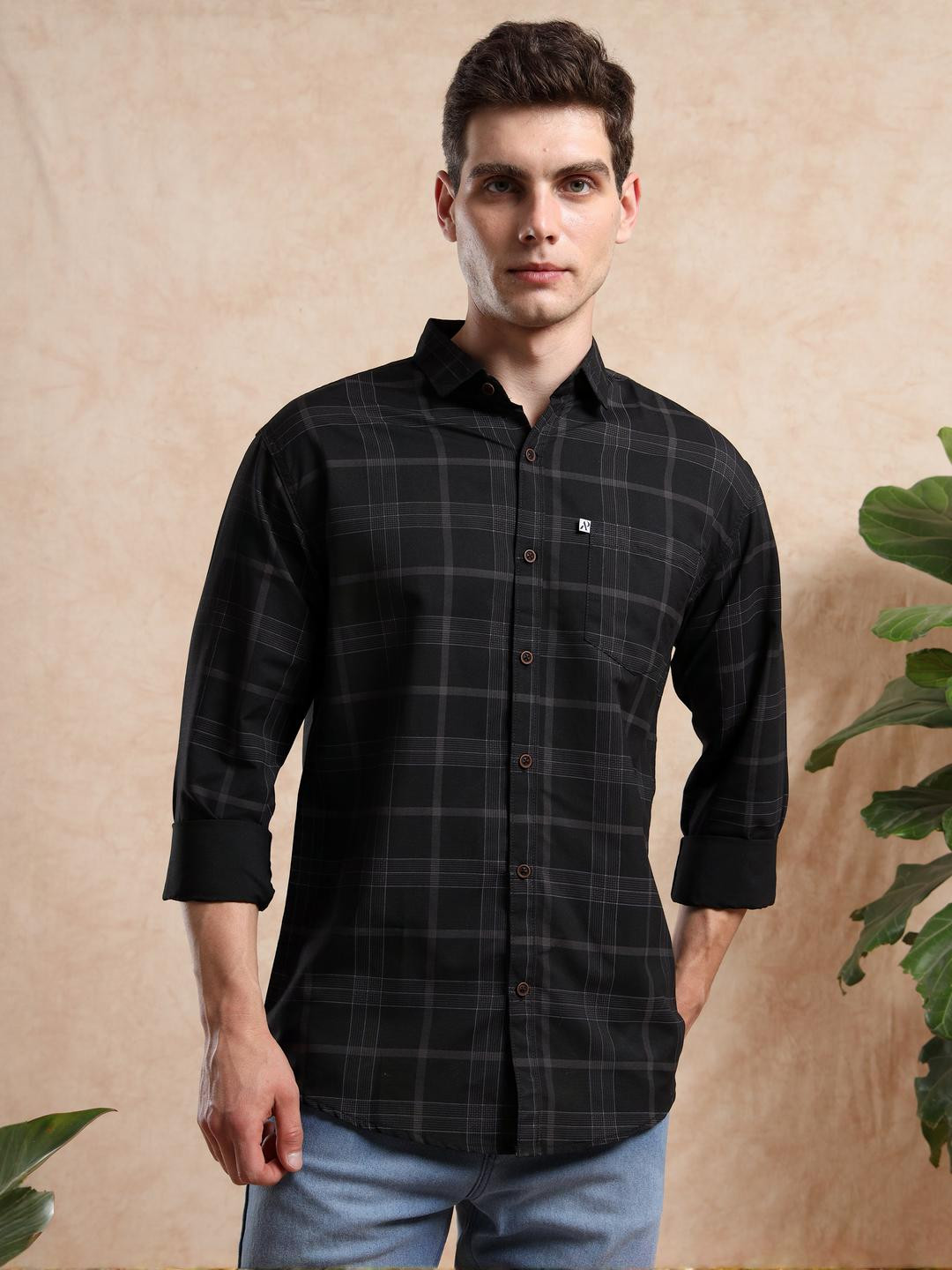 ALLWIN PAUL Men Black Shirts