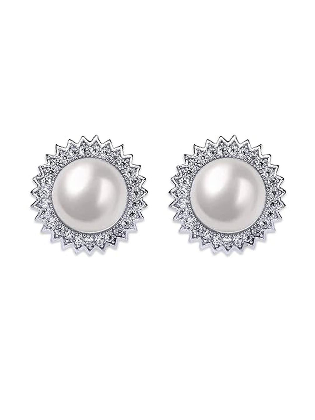 SHI JEWELLERY Silver-Plated Brass Earrings