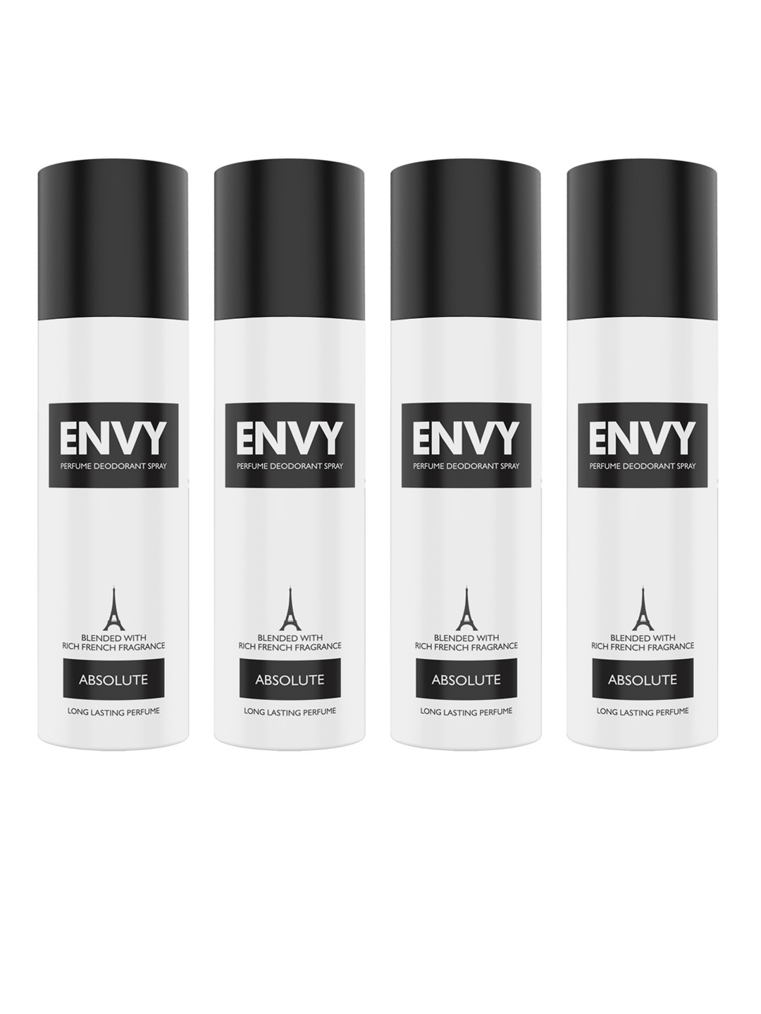 Envy Men Set of 4 Absolute Perfume Deodorant Spray - 115g each