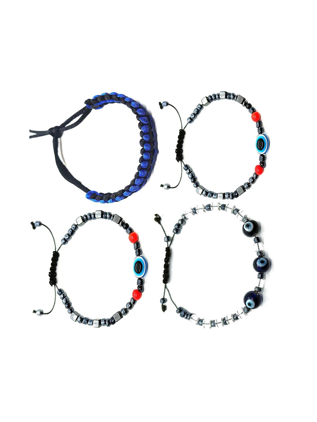 Dynamic Retail Global 4 Pieces Men's Wraparound Bracelet