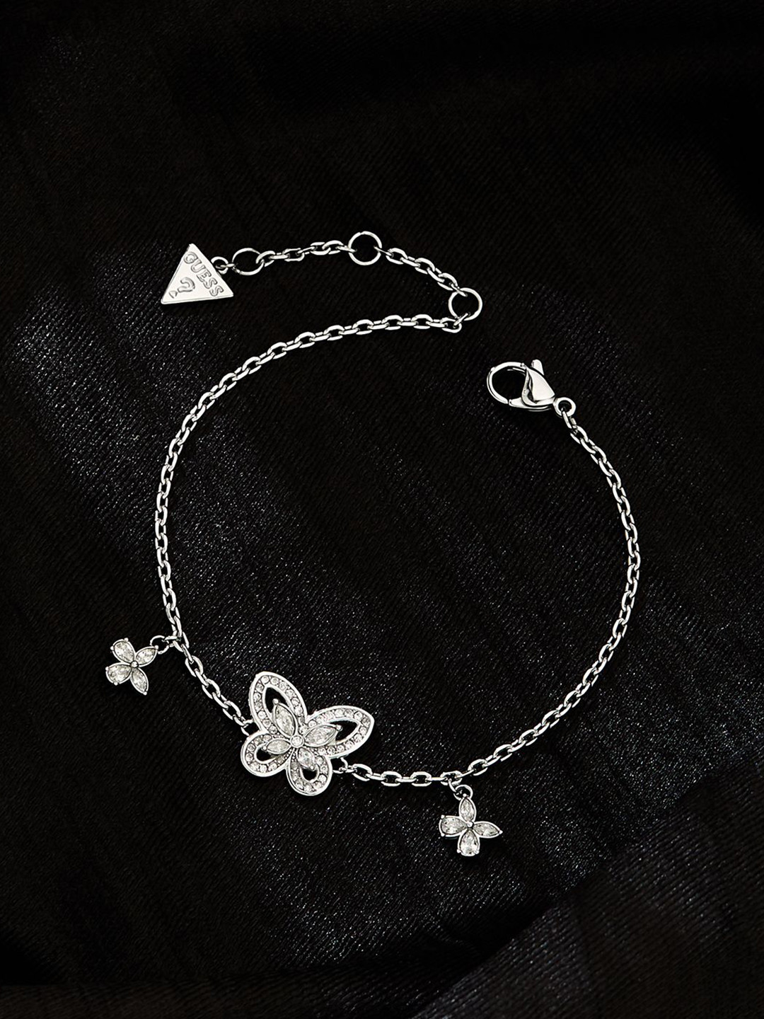 GUESS Women Silver-Plated Stainless Steel Bracelet