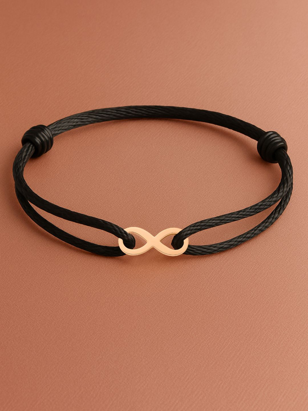 MINUTIAE Women Brass Rose Gold-Plated Cord Bracelet