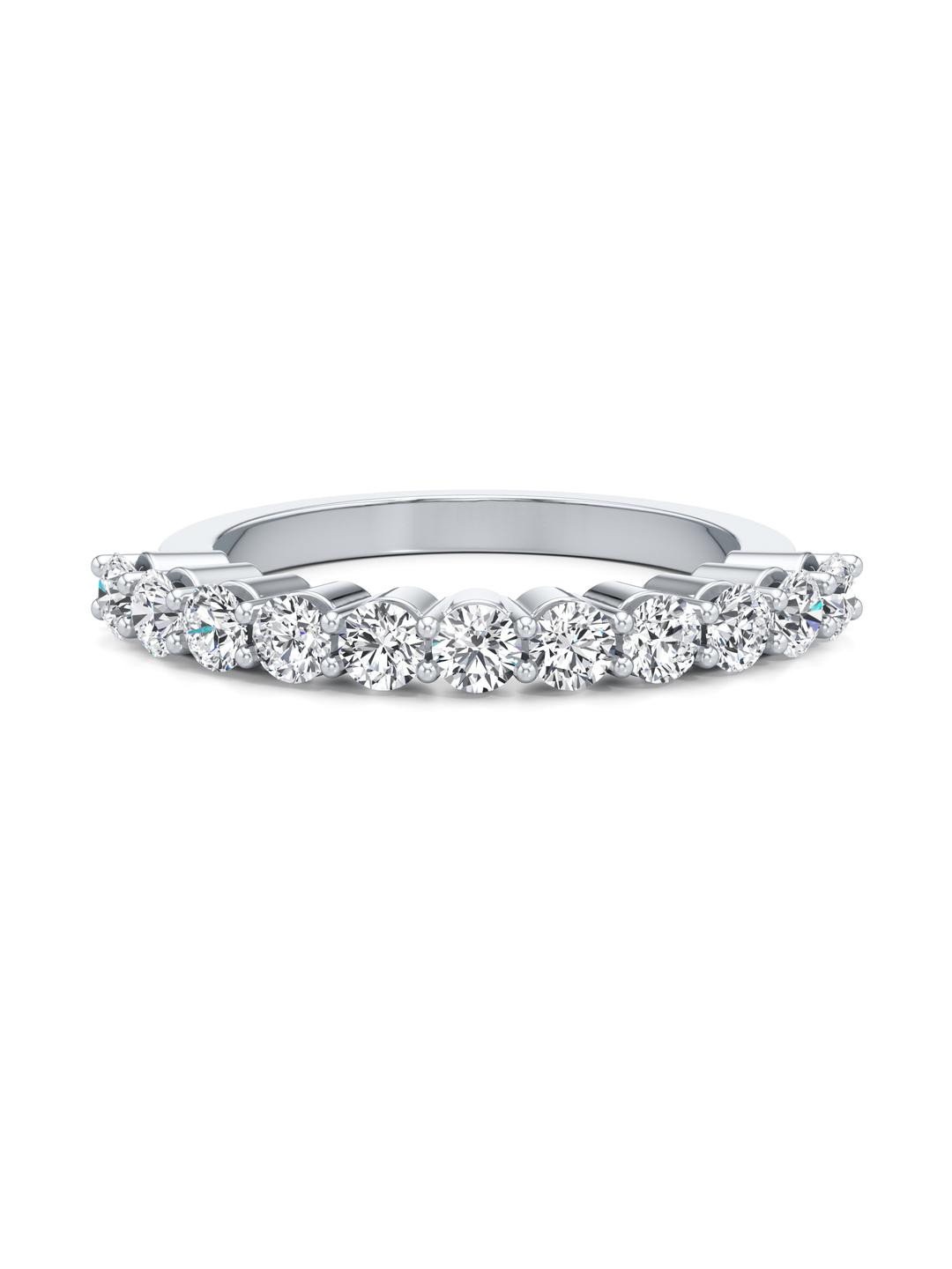 Wondr Diamonds 14KT Half Eternity Stacker Team Band