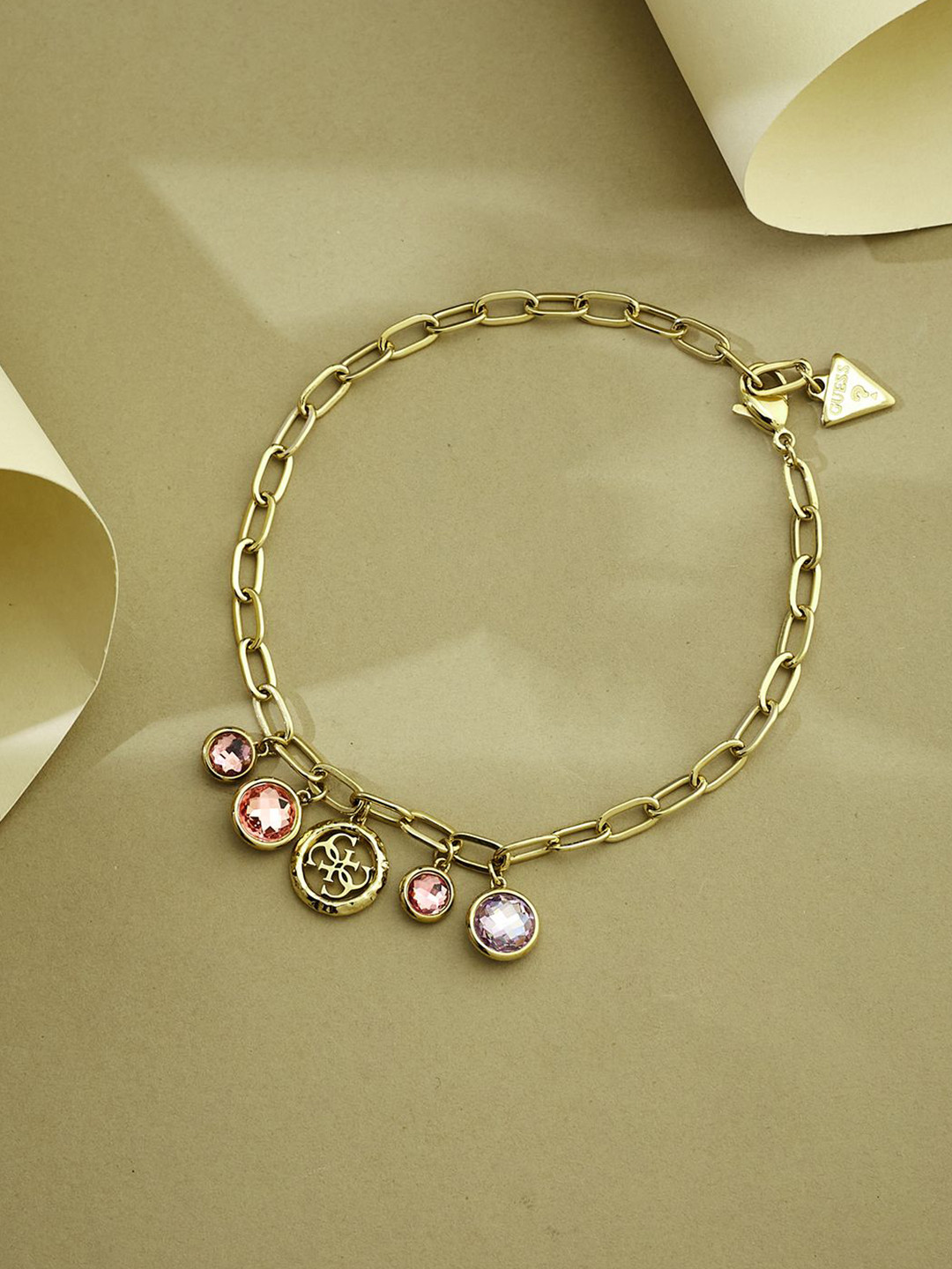 Guess Women Petra Gold-Plated Stainless Steel Bracelet
