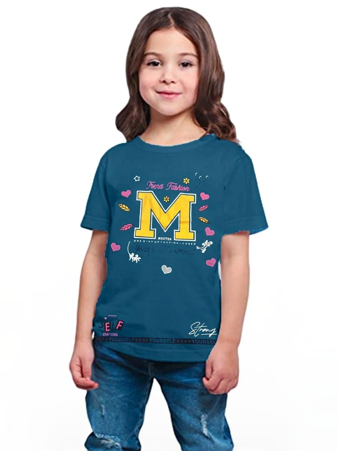 Little funky Girls Teal Tshirts