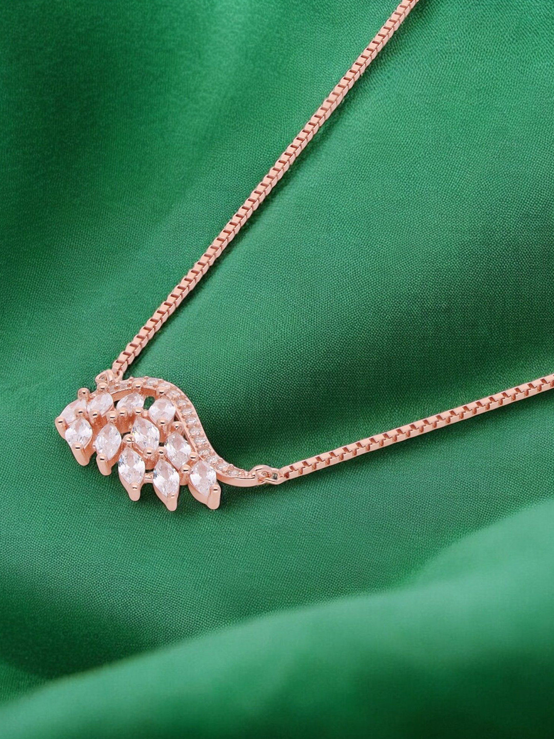Crash.Club By CKC Silver Rose Gold-Plated Cubic Zirconia