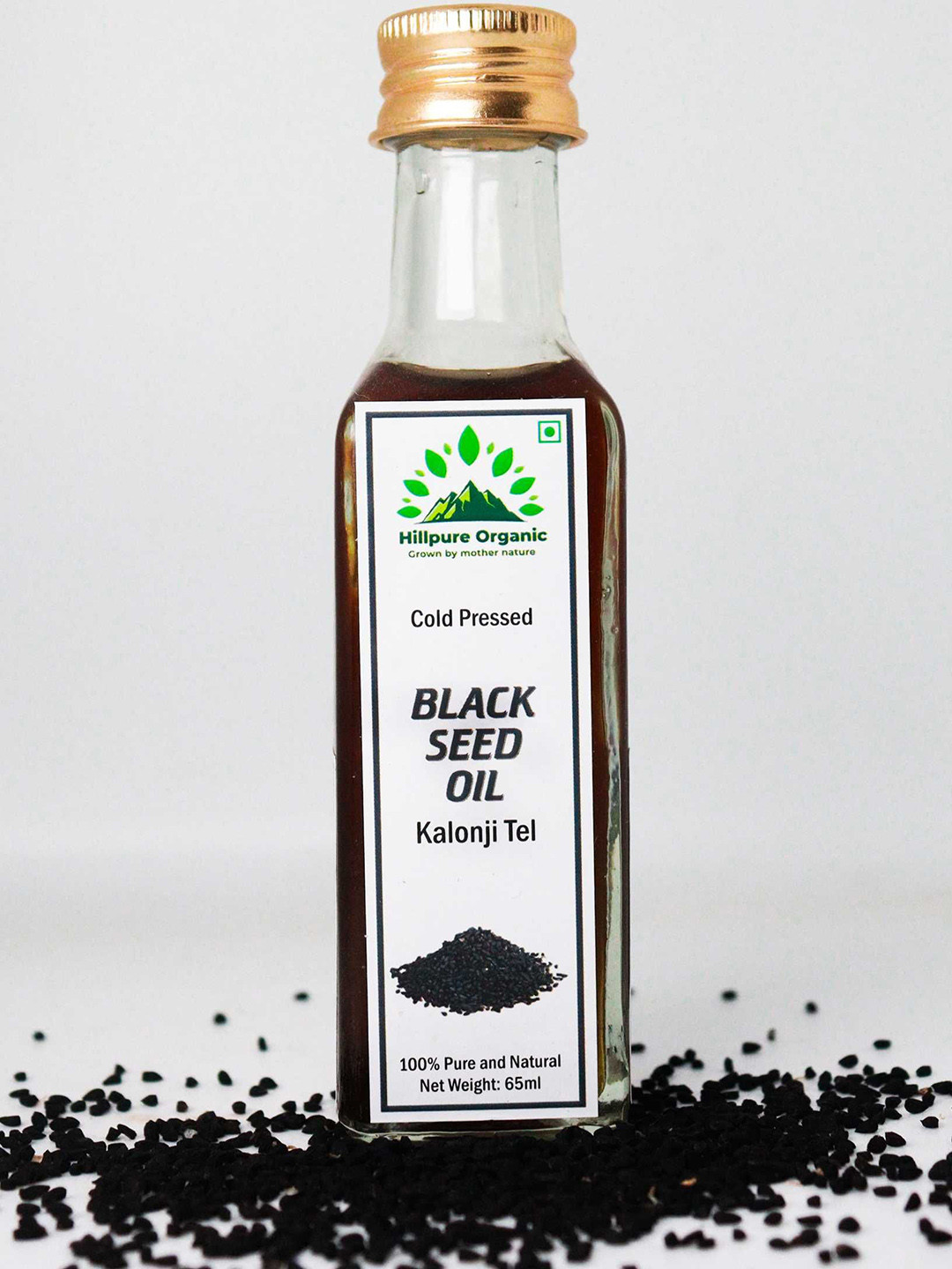 Hillpure Organic 100% Natural Cold Pressed Black Seed Oil - 65 ml