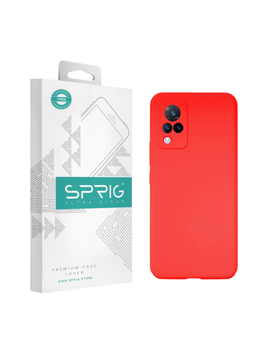 SPRIG vivo V21 Liquid Silicone Back Cover
