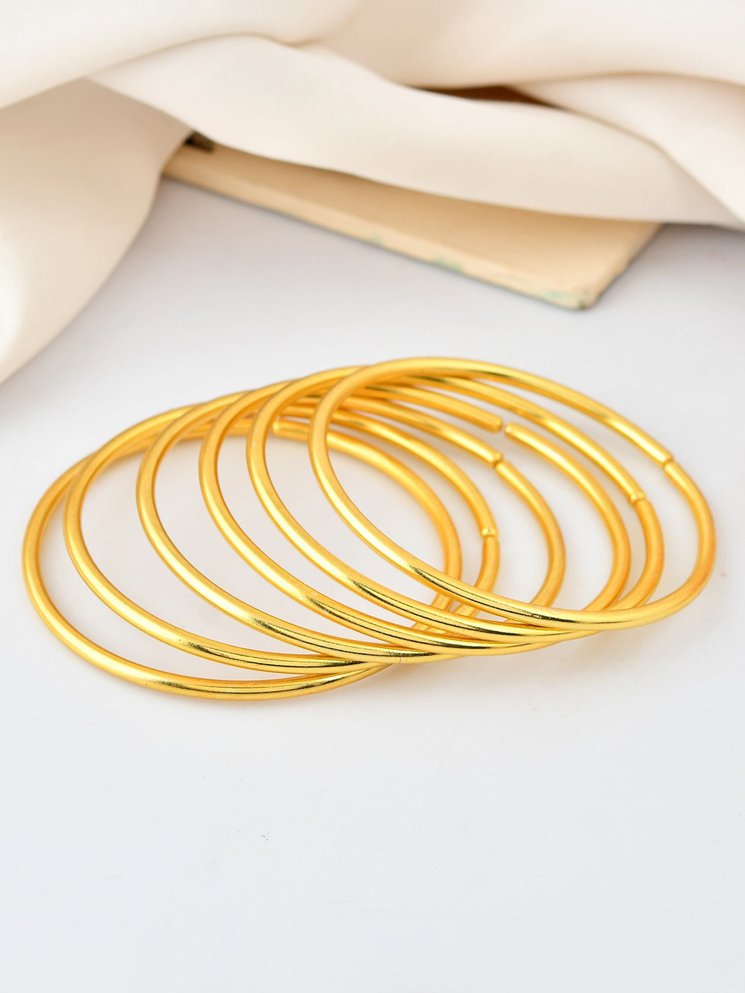 VOJ Set of 6 18K Anti Tarnish Bangles