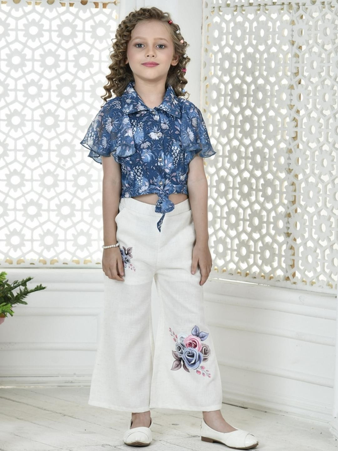 Be Kids Blue Cotton Blend Clothing Set