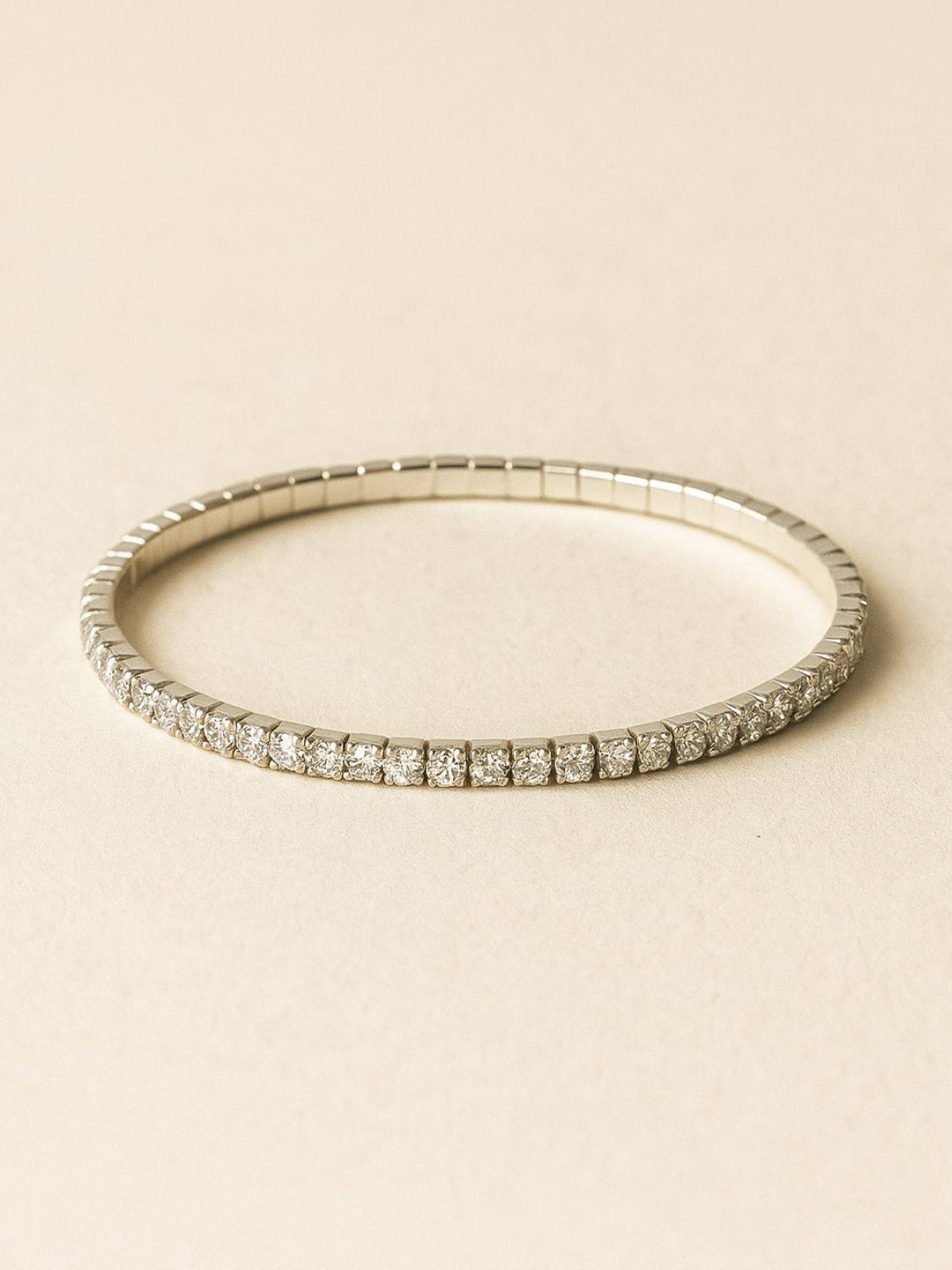 Tora Women Sterling Silver Cubic Zirconia Rhodium-Plated Wraparound Bracelet