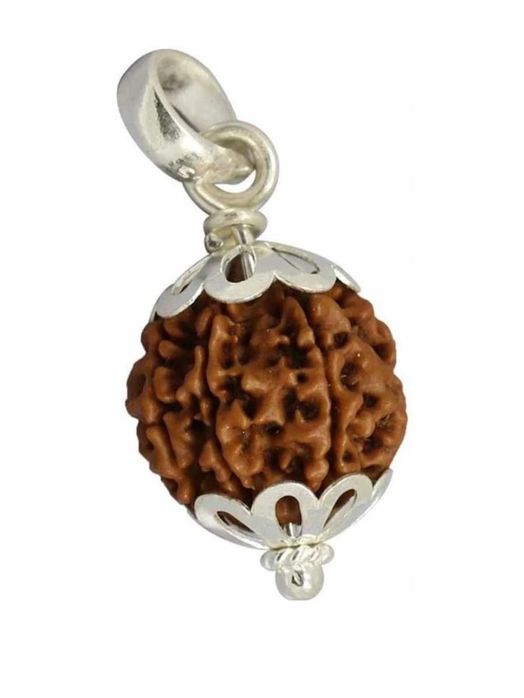 Divine souvenirs Circular Unisex Brown Rudraksh Pendant