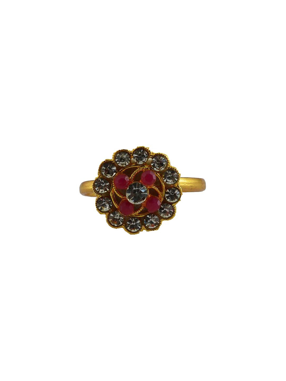 Vidhya Kangan Women Multi-Colored Adjustable Ethnic Finger Ring
