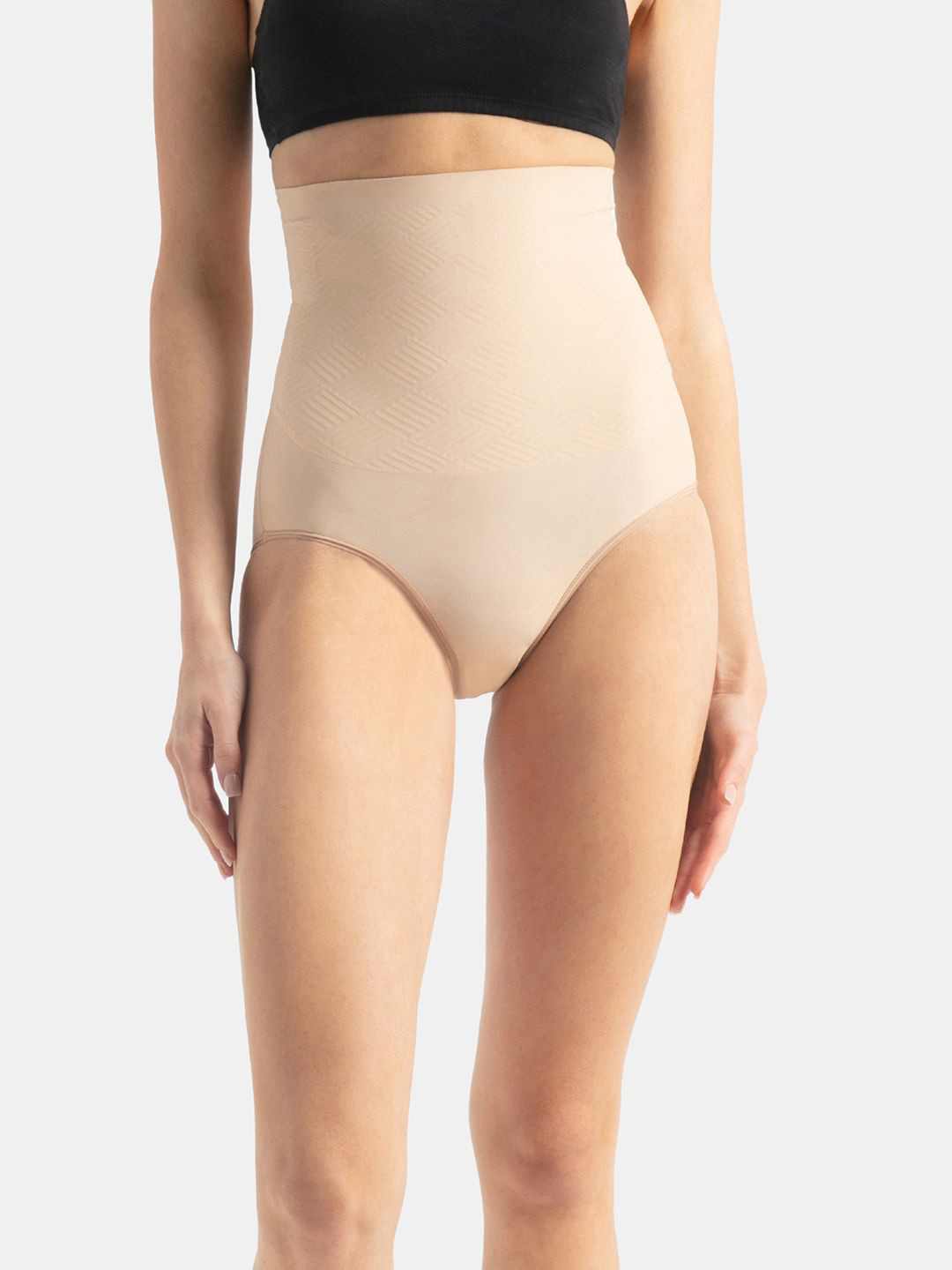 Jockey High Waist Microfiber Nylon Shorts Shapewear with Natural StayFresh Treatment - SH12